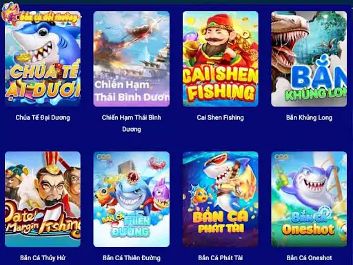 Trải nghiệm hơn 60 game bắn cá liên tục được cập nhật Trải nghiệm hơn 60 game bắn cá liên tục được cập nhật