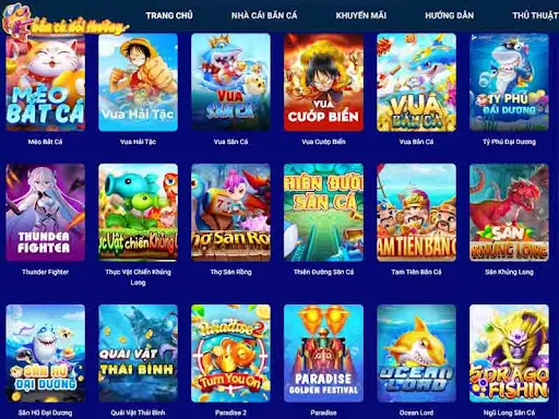Nhà cái uy tín cung cấp tất cả các thể loại game bắn cá đổi thưởng Nhà cái uy tín cung cấp tất cả các thể loại game bắn cá đổi thưởng