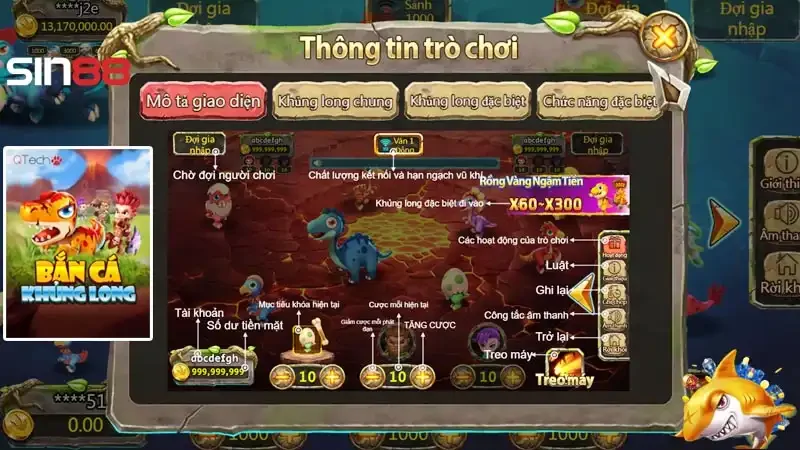 Bùng nổ với game Bắn cá săn khủng long cực cháy Bùng nổ với game Bắn cá săn khủng long cực cháy