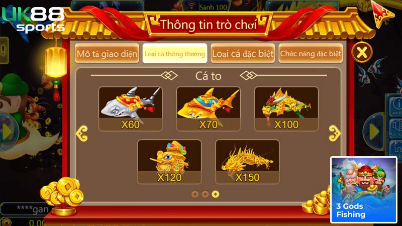 Cược thủ hãy nắm kỹ cách chơi 3 Gods Fishing có trong hướng dẫn Cược thủ hãy nắm kỹ cách chơi 3 Gods Fishing có trong hướng dẫn