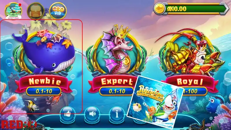 Tân thủ Bắn cá Paradise hãy chọn màn chơi đầu