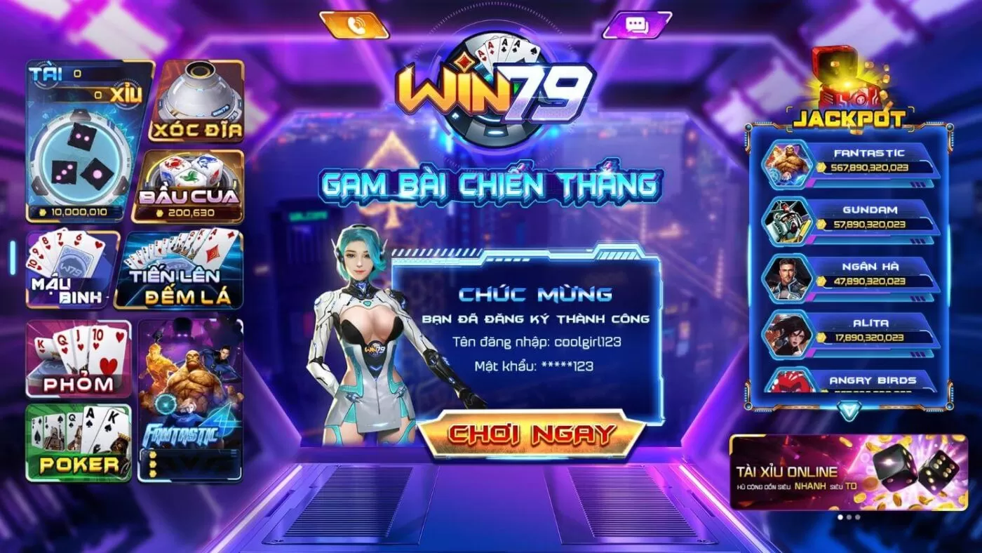 Một loạt các trò chơi hấp dẫn có hướng dẫn cụ thể tại Win79